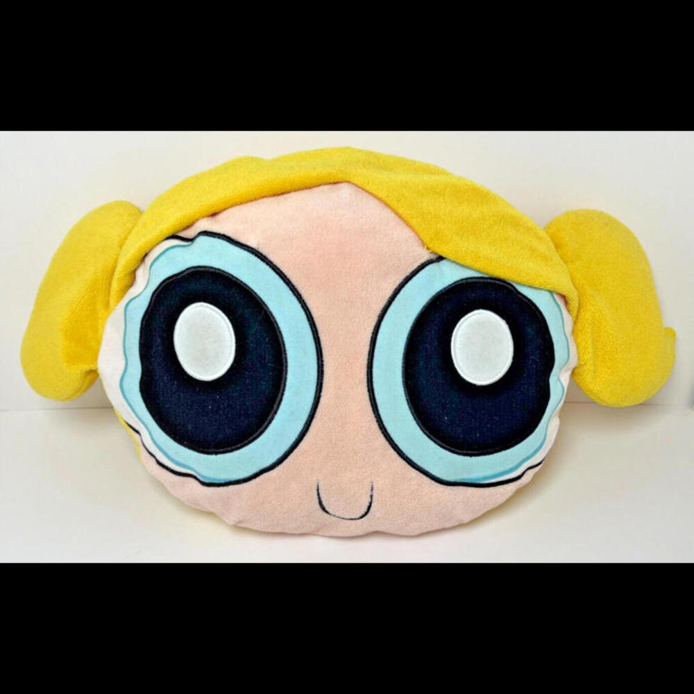 Powerpuff Girls BUBBLES Soft Head Pillow Plush Cartoon Network Stuffed Toy